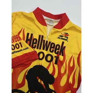 Aussie Cycling Jersey Mens Size L Biking Road Riding Biking Hellweek 2001 Read‎